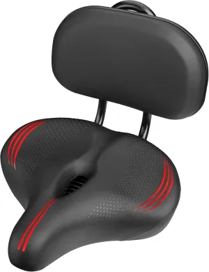Oversized Bike Seat for Peloton Bike & Bike , Comfort Seat Cushion Compatible with Peloton, Road or Exercise Bikes, Bicycle Wide Saddle Replacement for Men & Women, Accessories for Peloton