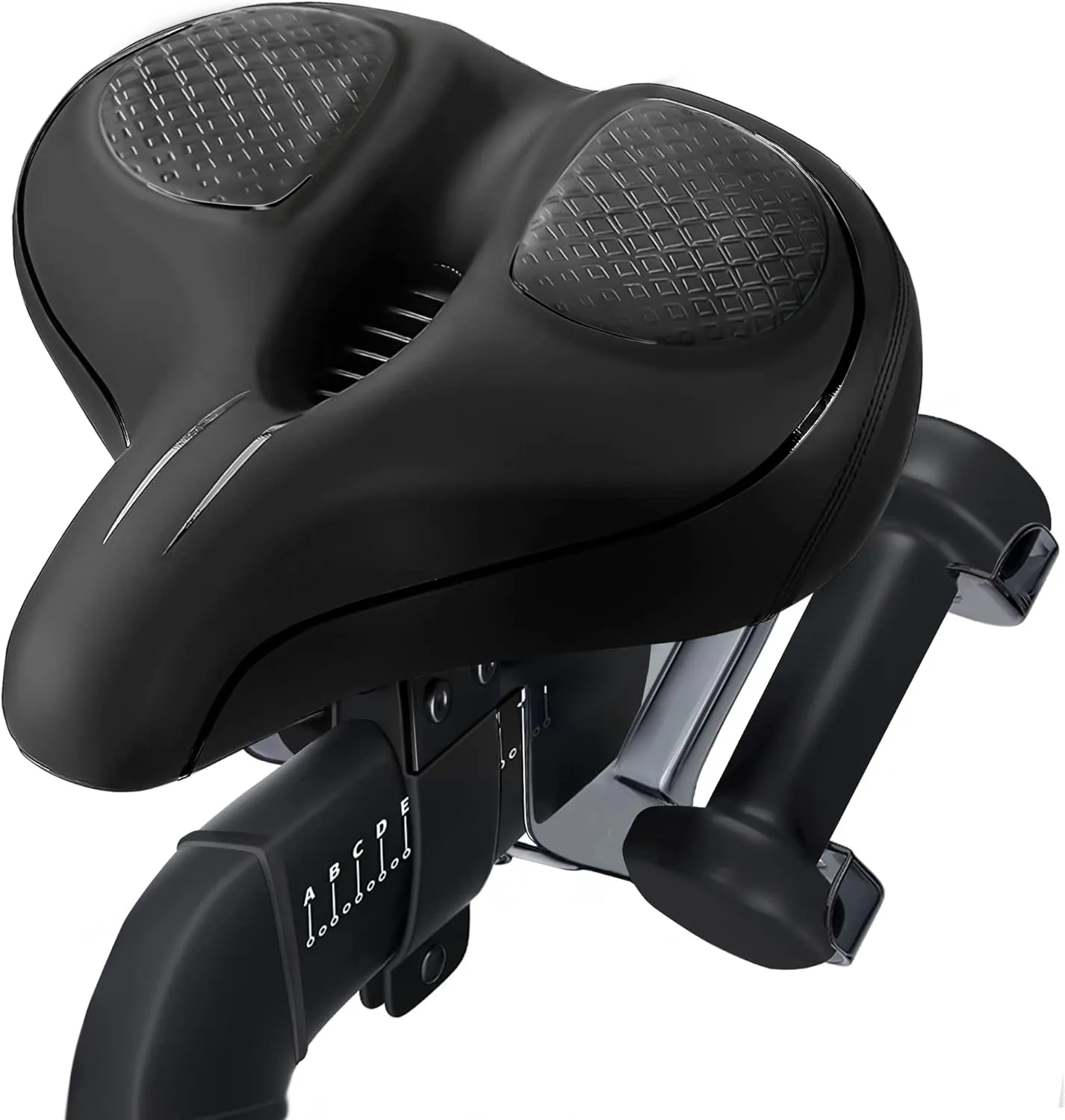 Oversized Bike Seat for Peloton Bike & Bike Plus, Comfort Exercise or Road and Electric Bike Seat Cushion Extra Wide, Bike Saddle Replacement for Women & Men, Accessory for Bikes