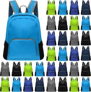 Patelai 48 Pcs 17" Backpacks Bulk for Kids Classic Colorful Bookbags for Elementary Middle High School Boys Girls (Assorted Colors)
