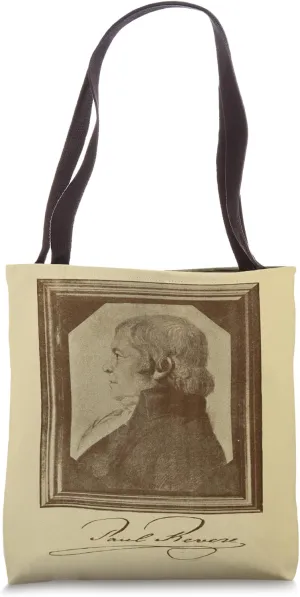 Paul Revere Profile Portrait & Signature Tote Bag