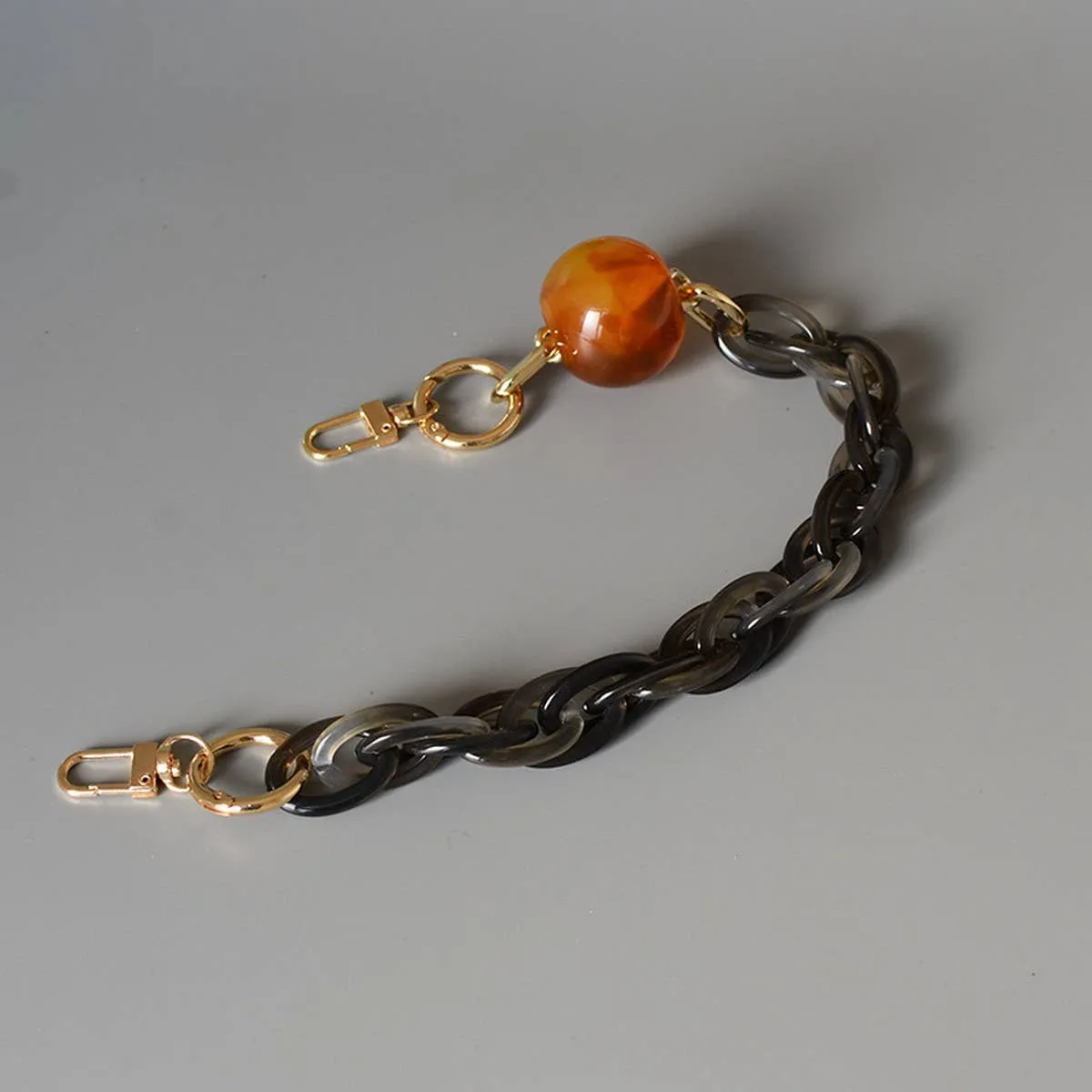 Percy Acrylic Link Purse Strap 15.7"