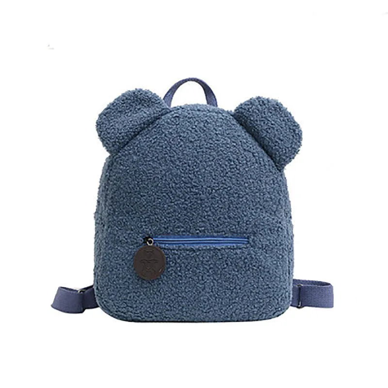 Personalised Bear Backpacks Custom Name Portable Children Travel Shopping Rucksacks Women's Cute Bear Shaped Shoulder Backpack