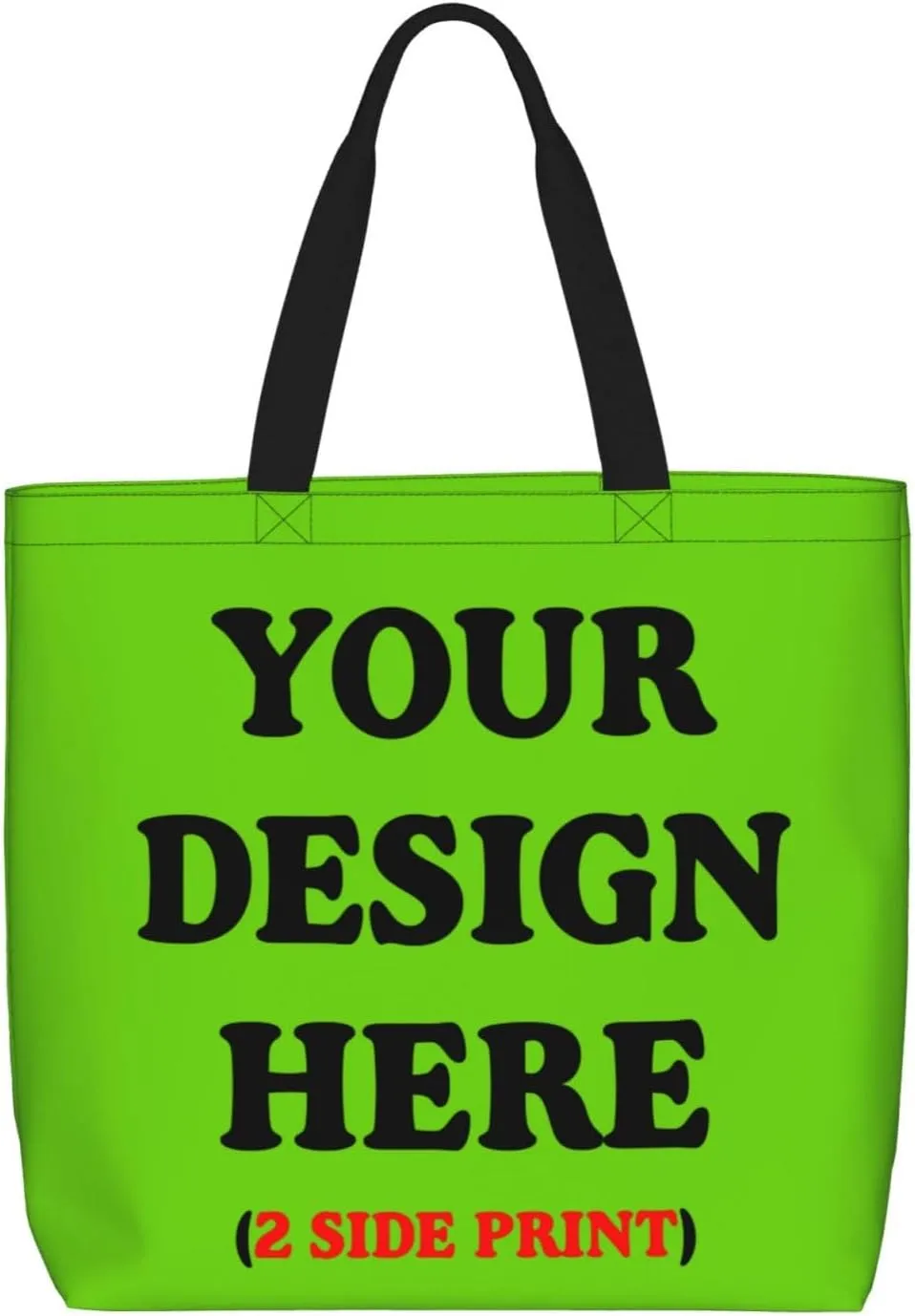 Personalized Custom Tote Bag For Travel, Business, Shopping - Add Your Design - Shoulder Bag For Women