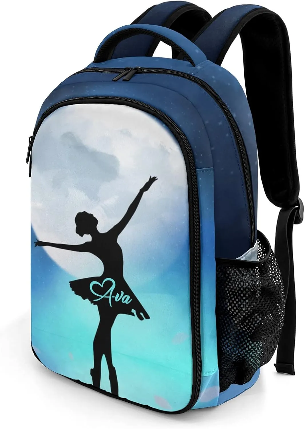 Personalized Starry Ballet Girl Backpack Multifunctional Waterproof Laptop Bag for Travel Gift