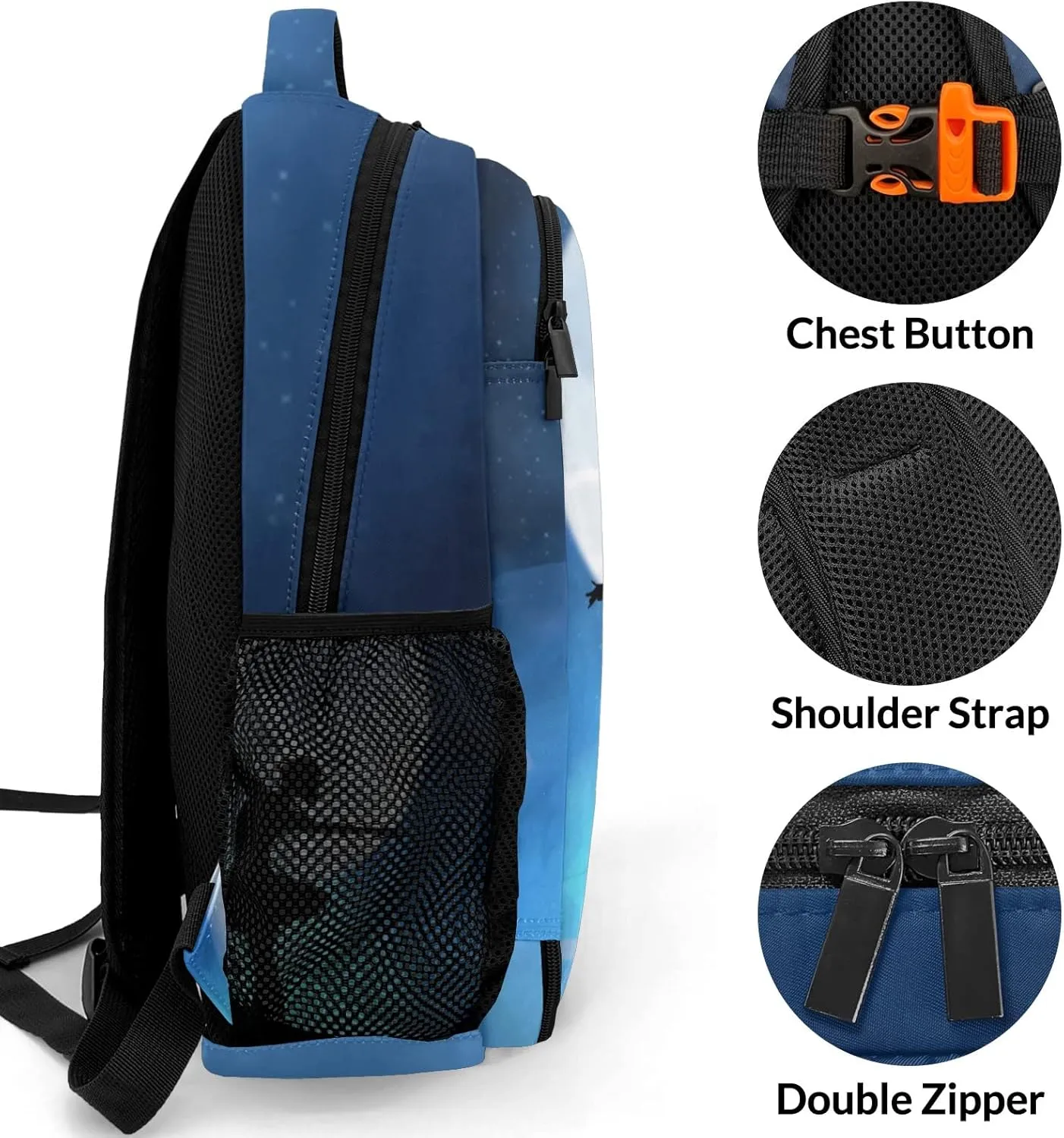 Personalized Starry Ballet Girl Backpack Multifunctional Waterproof Laptop Bag for Travel Gift