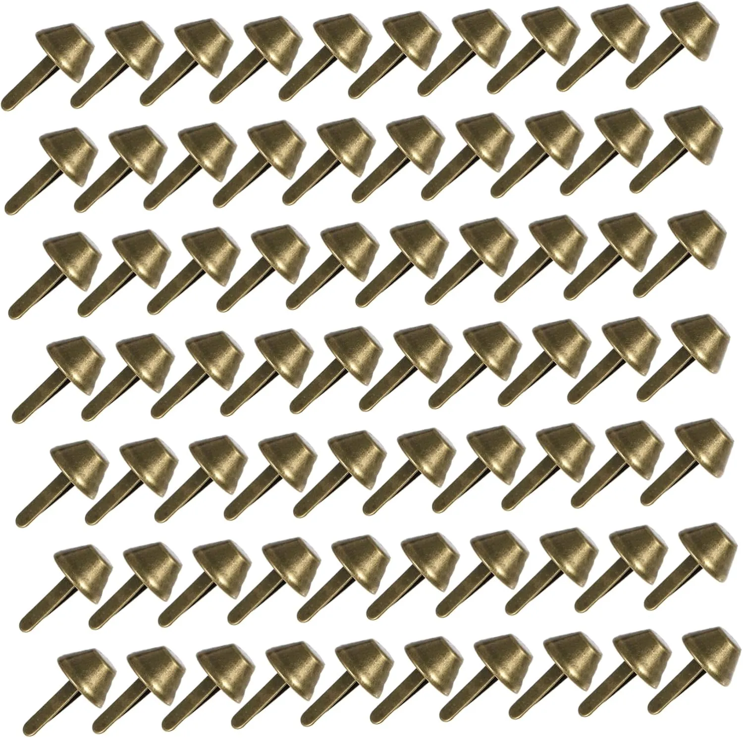PLAFOPE 100pcs Bag Bottom Nailheads Antique Finish Purse Making Rivets Bag Accessories
