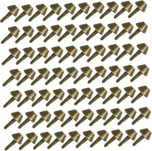 PLAFOPE 100pcs Bag Bottom Nailheads Antique Finish Purse Making Rivets Bag Accessories