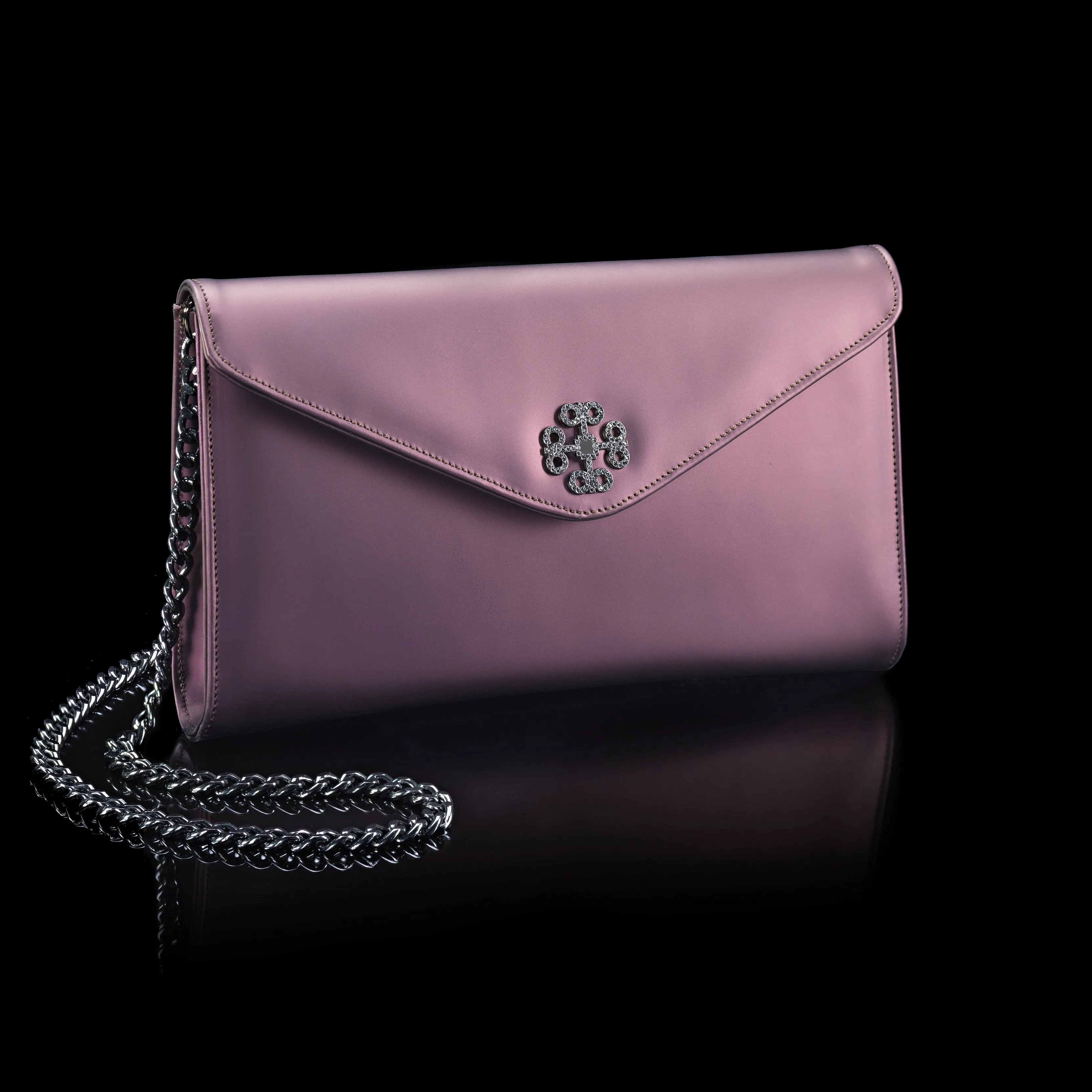 PLUM MATTE CLUTCH