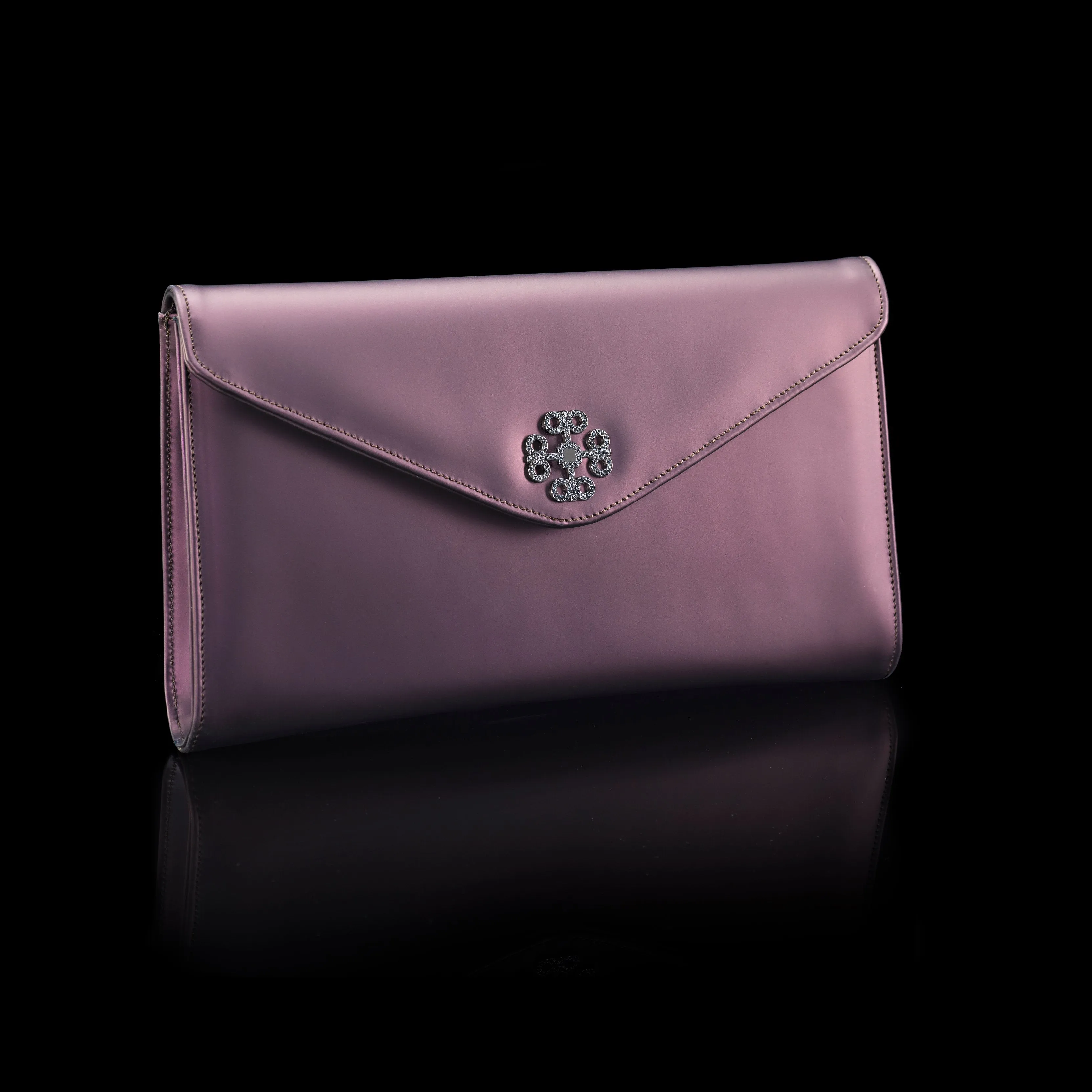 PLUM MATTE CLUTCH