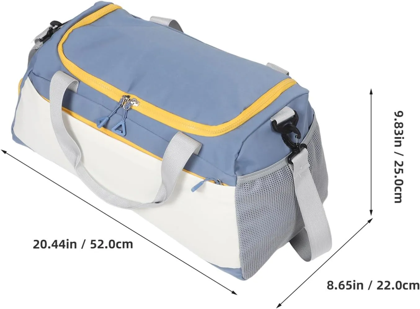 POPETPOP Large Capacity Duffel Bag with Compartments Lightweight Travel Tote for Trips Sturdy Athletic Bag for Gym and Sports Essentials for Men and Women