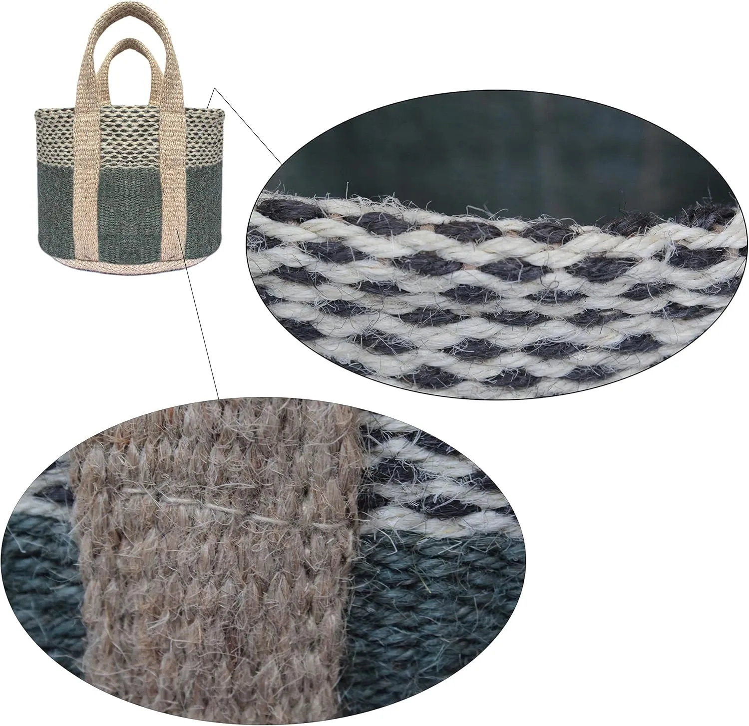 Printed Jute Small Top-Handle Bag Durable & Stylish (9"x7"x6")