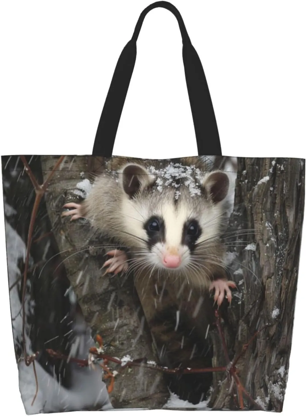 Programming Code Printed Shoulder Bag for Women Casual Handbag Shopping Bag