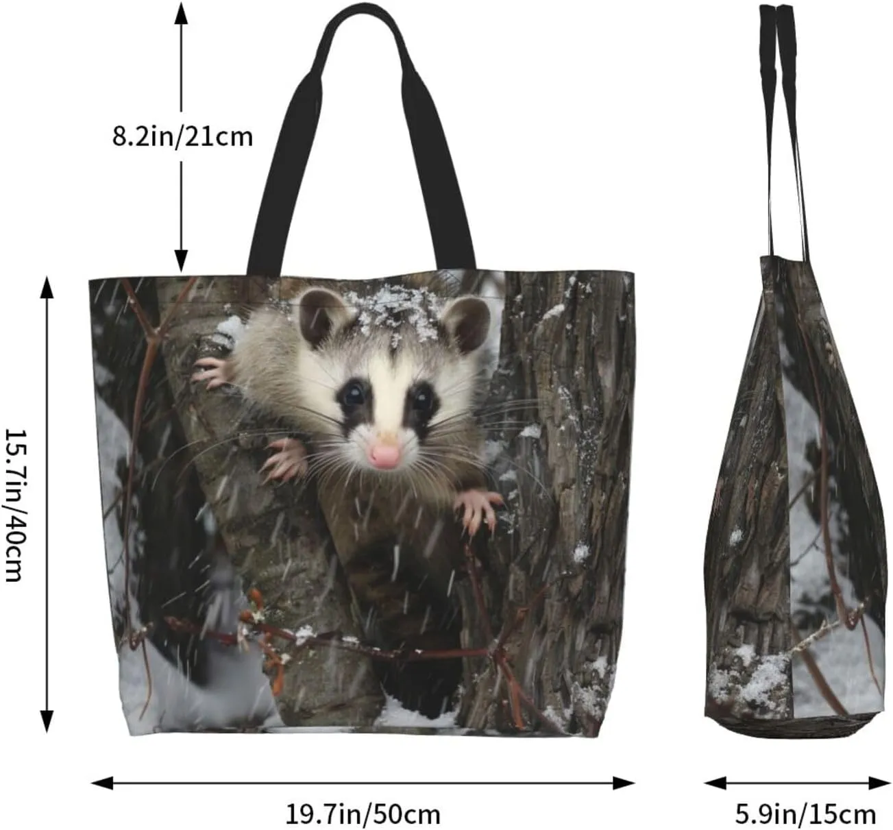 Programming Code Printed Shoulder Bag for Women Casual Handbag Shopping Bag