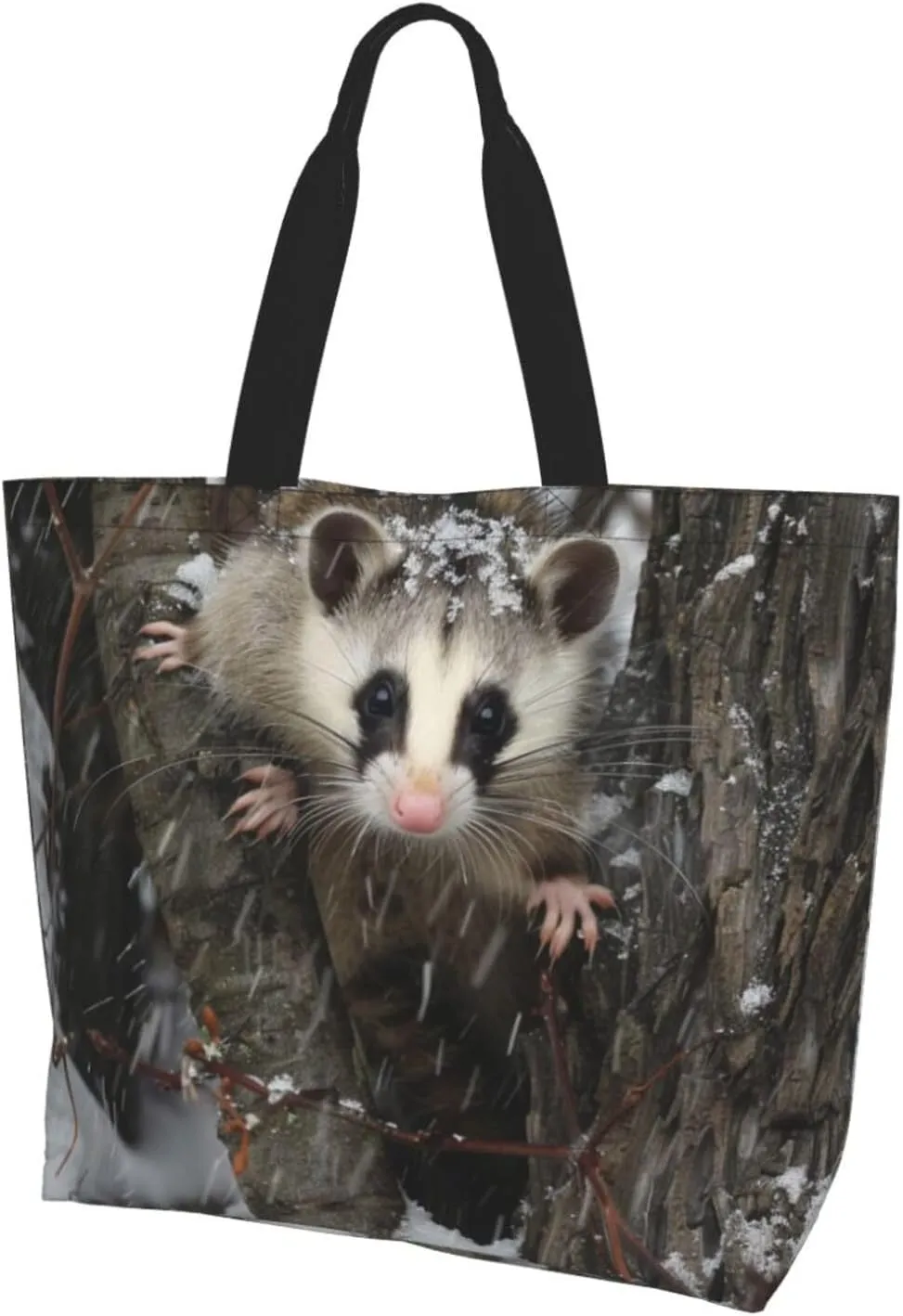 Programming Code Printed Shoulder Bag for Women Casual Handbag Shopping Bag