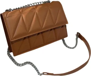 PU Leather Crossbody Purse for Women Trendy Ladies Shoulder Bag with Chain Designer Purses