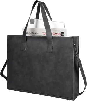 PU Leather Tote Bag for Women，Large Shoulder Tote Bag with Zipper，Leather Crossbody Bag，Top Handle Bag，Handbag