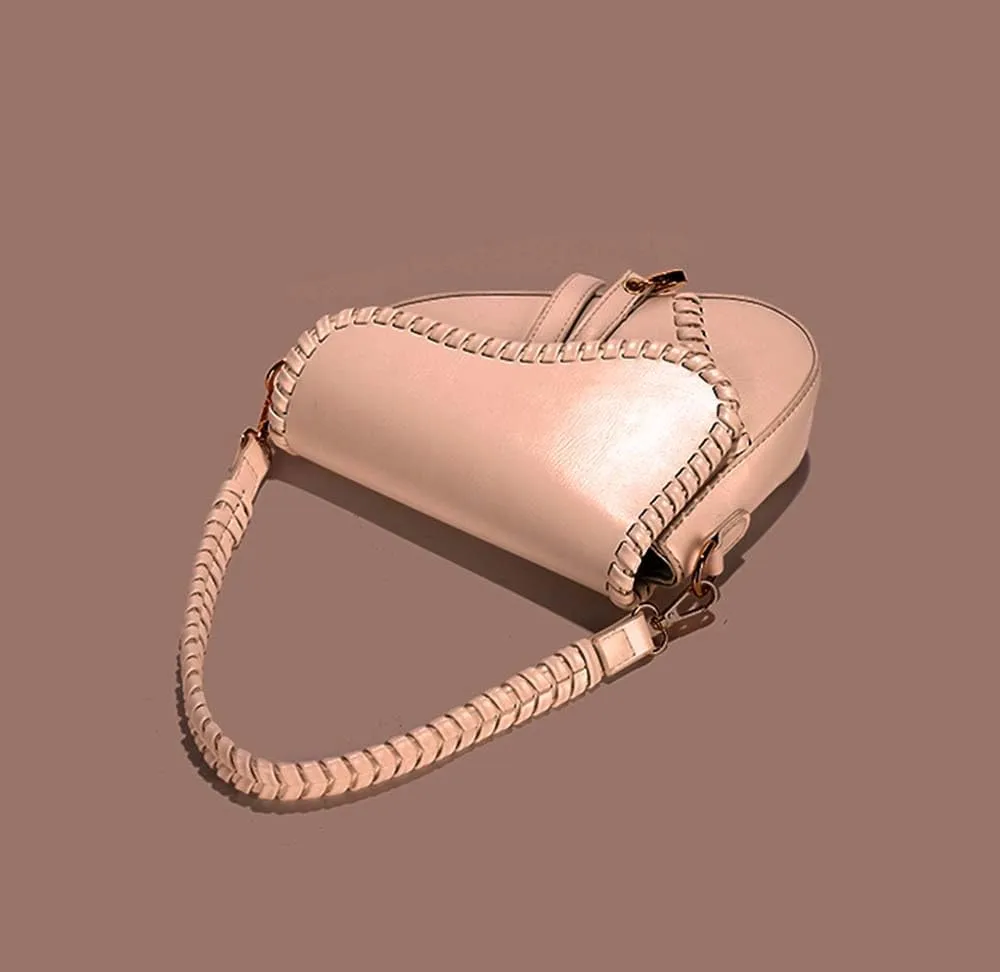 PURFANREE Women Trendy Saddle Shoulder Bag Clutch Purse Underarm Handbag Satchel HandBag Crossbody Bag