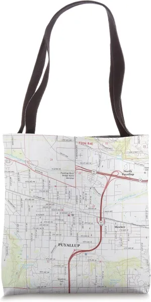 Puyallup WA Map (2017) Tote Bag