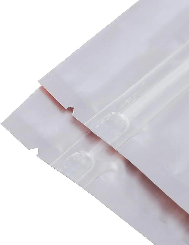 QQ Studio 100pcs Translucent Front Matte Color Foil Flat Packaging QuickQlick Bags (3.3" x 5.1", Translucent/Black)