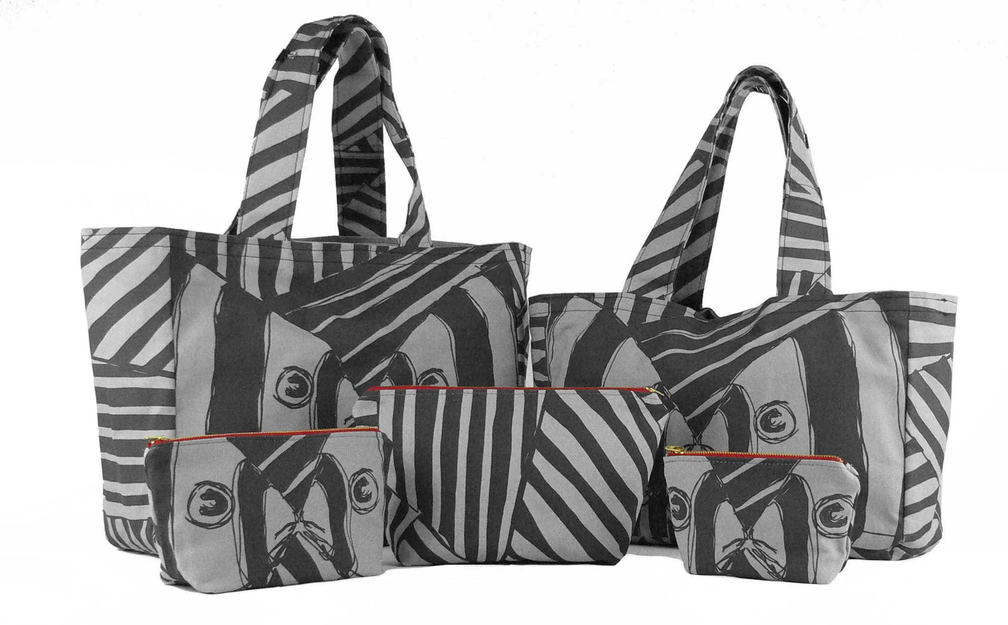 "Mirrored" in Gray- Skat Bag