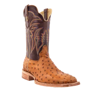 R. Watson Men’s Antique Saddle Full Quill Ostrich Boot