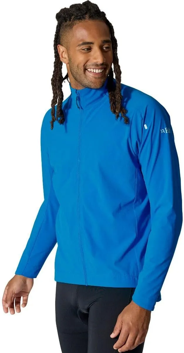 Rab Men's Cinder Borealis Softshell Jacket - Lightweight Water-Repellent Coat for Biking, Cycling, & Commuting