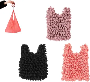 Reusable Grocery Bag -Magic Stretch Pleated Bags, Stretchable Large Tote Merchandise Bulk Bags, for Groceries(3pcs)
