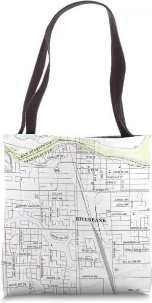 Riverbank CA Map (2018) Tote Bag
