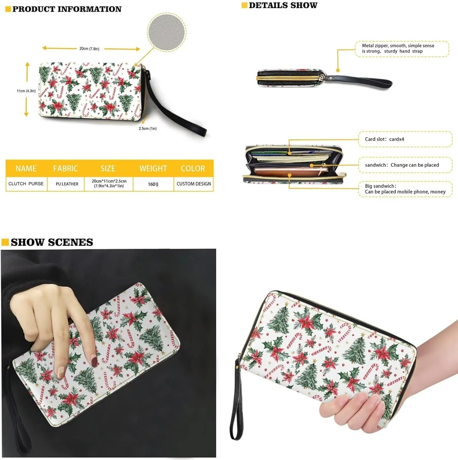 Saddle Bag for Women Shoulder Bag Purse Matched Wristlet Wallet Set of 2