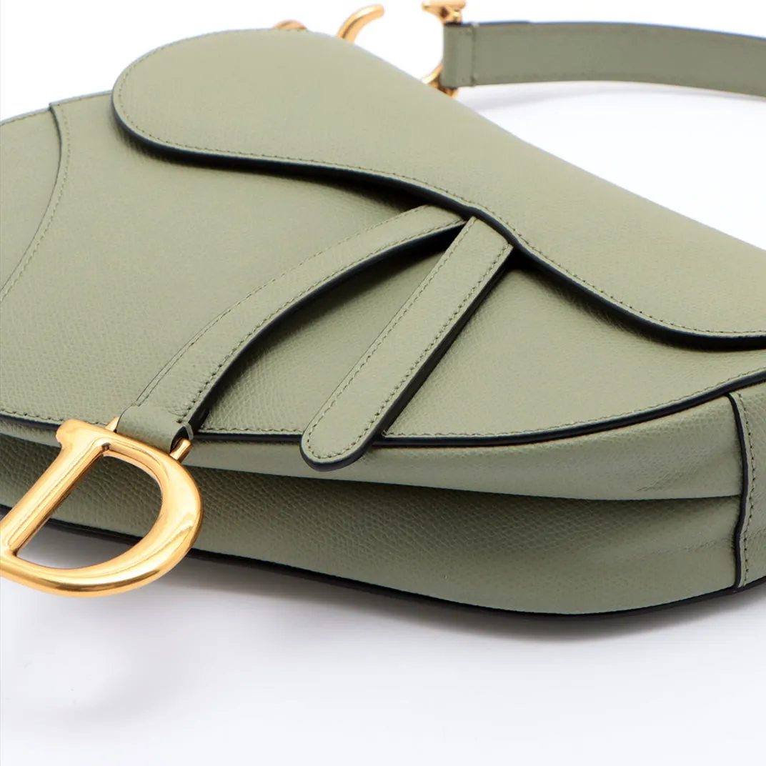 Saddle Bag in Cedar Green Grained Calfskin