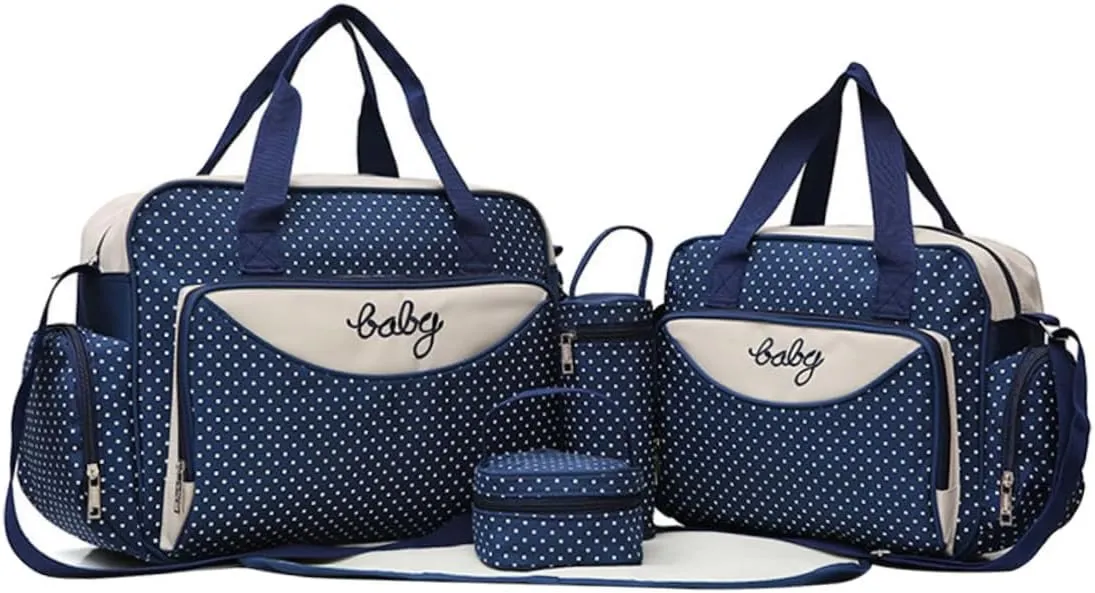 SAFIGLE Large Capacity Tote Bag for Mommy Blue Duffle Bag Handbags for Mommy Multifunctional