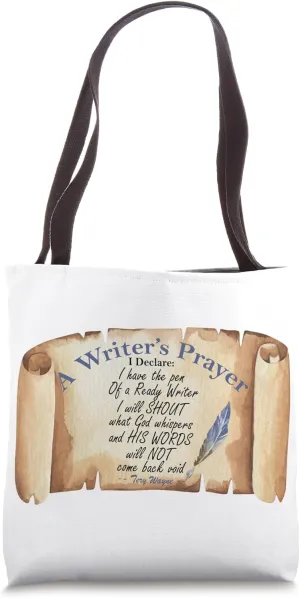 Sassy Granny Myra Carol "A Writer's Prayer" Tote Bag