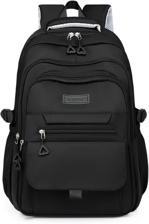 School Cute Aesthetic Backpack Girls Backpack for Students Kids Teen Girls Large Capacity Bookbags College Backpack Laptop Lightweight Bookbag Casual Travel Daypacks School Bag（Black）