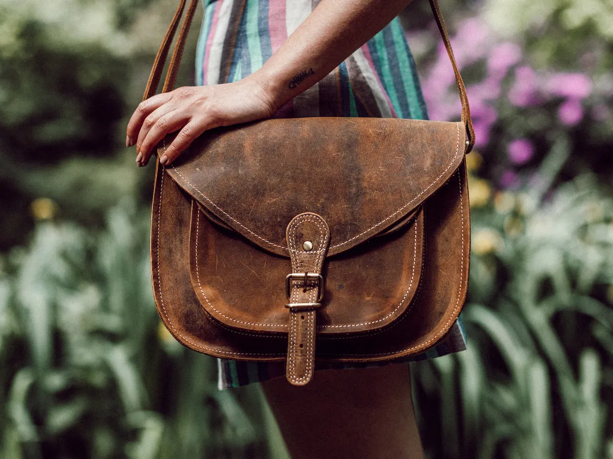 Seconds 12'' Leather Saddle Bag