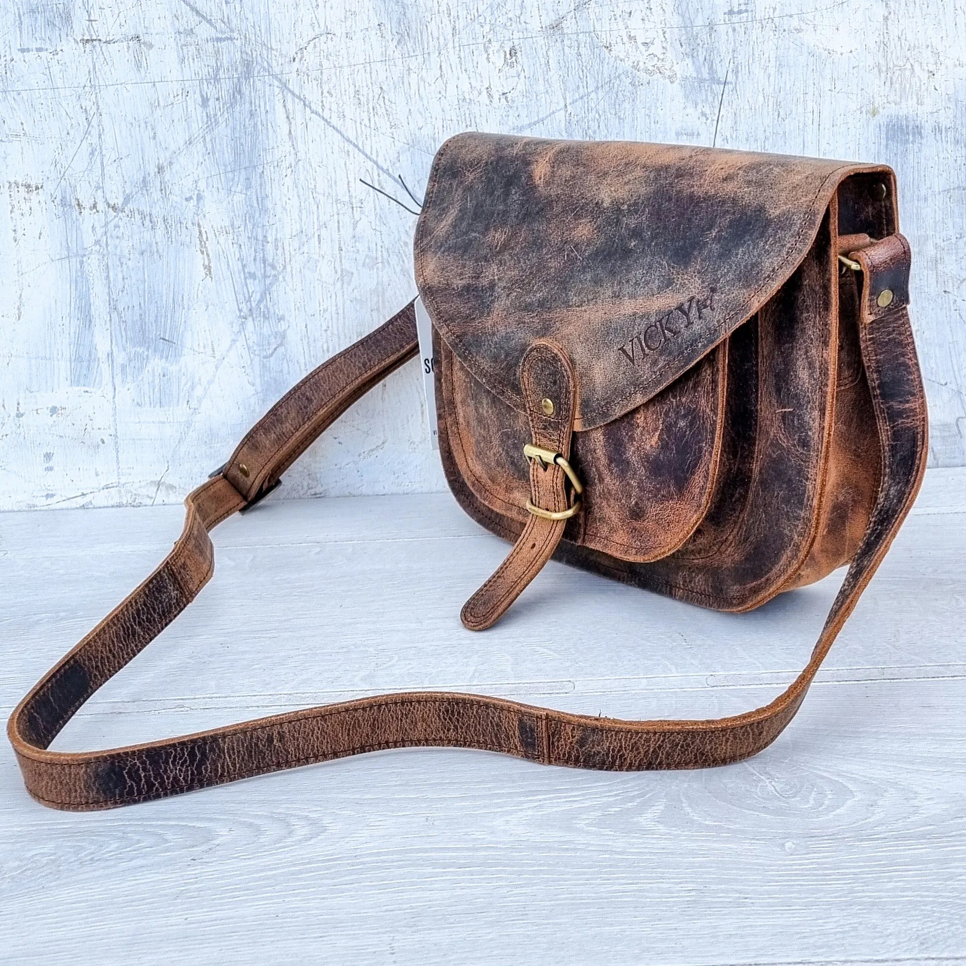 Seconds 12'' Leather Saddle Bag
