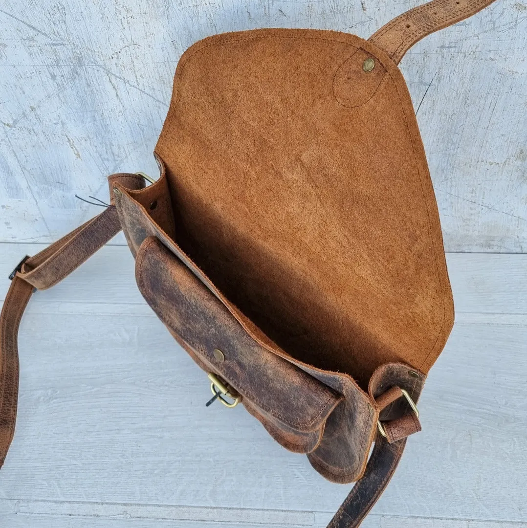 Seconds 12'' Leather Saddle Bag