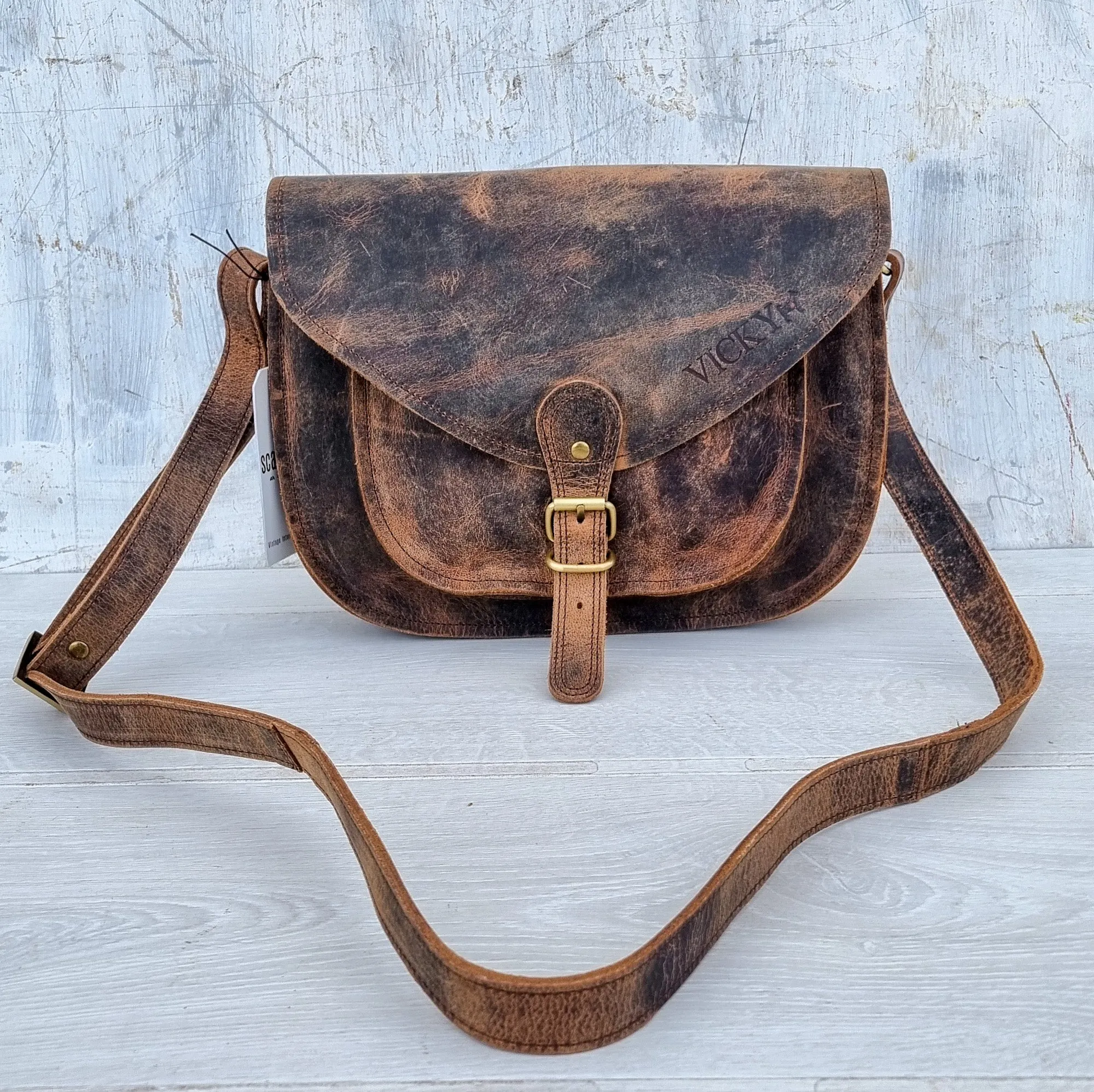 Seconds 12'' Leather Saddle Bag
