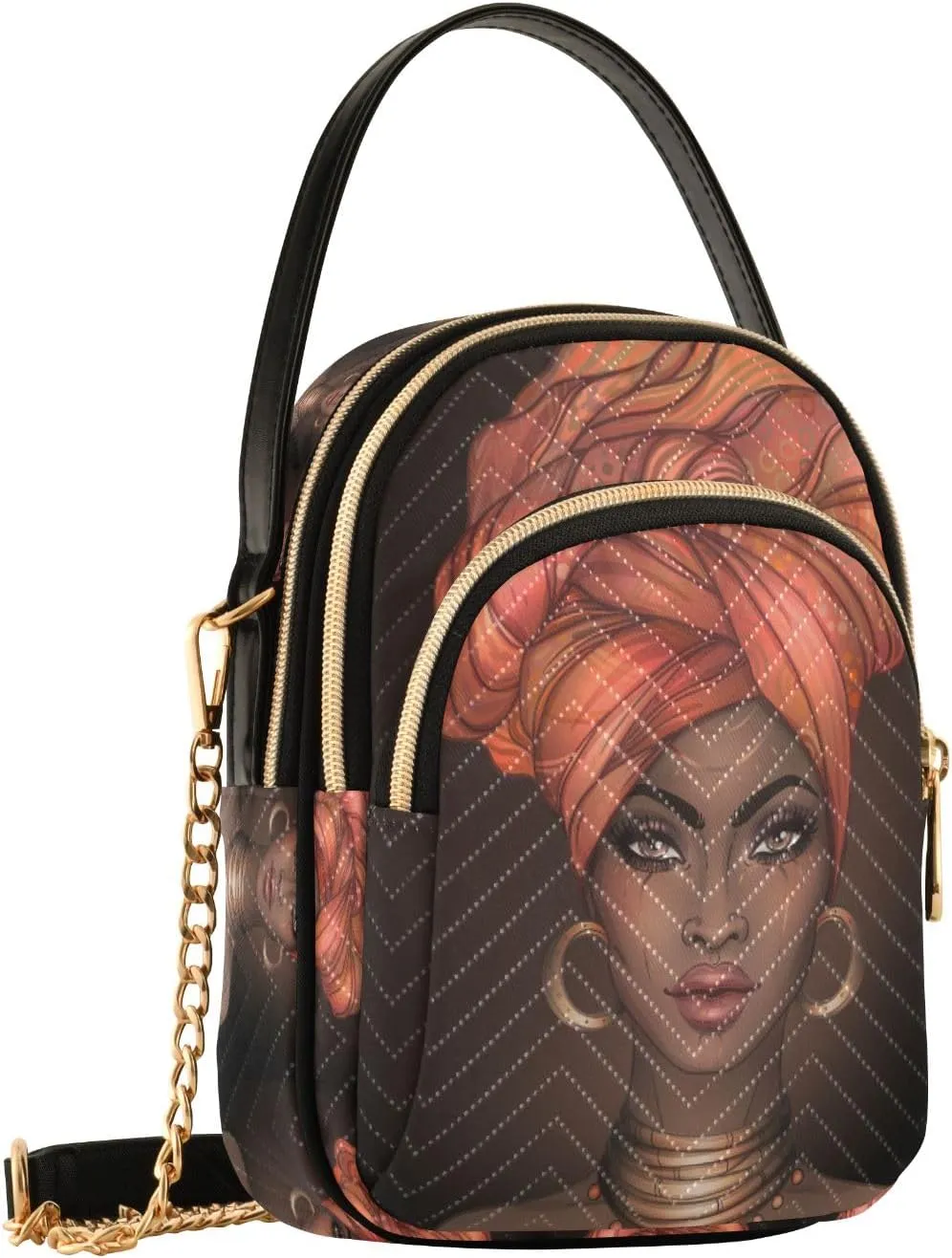 senya Pink Black Leopard Crossbody Handbags for Women Casual Leather Shoulder Phone Purse