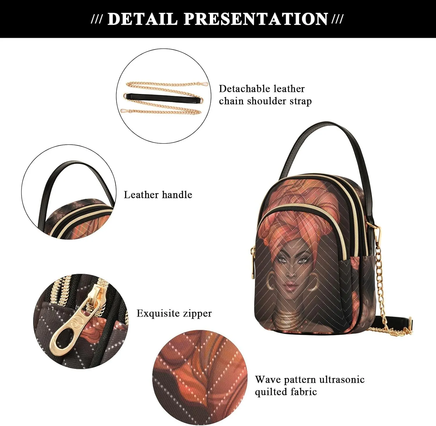 senya Pink Black Leopard Crossbody Handbags for Women Casual Leather Shoulder Phone Purse
