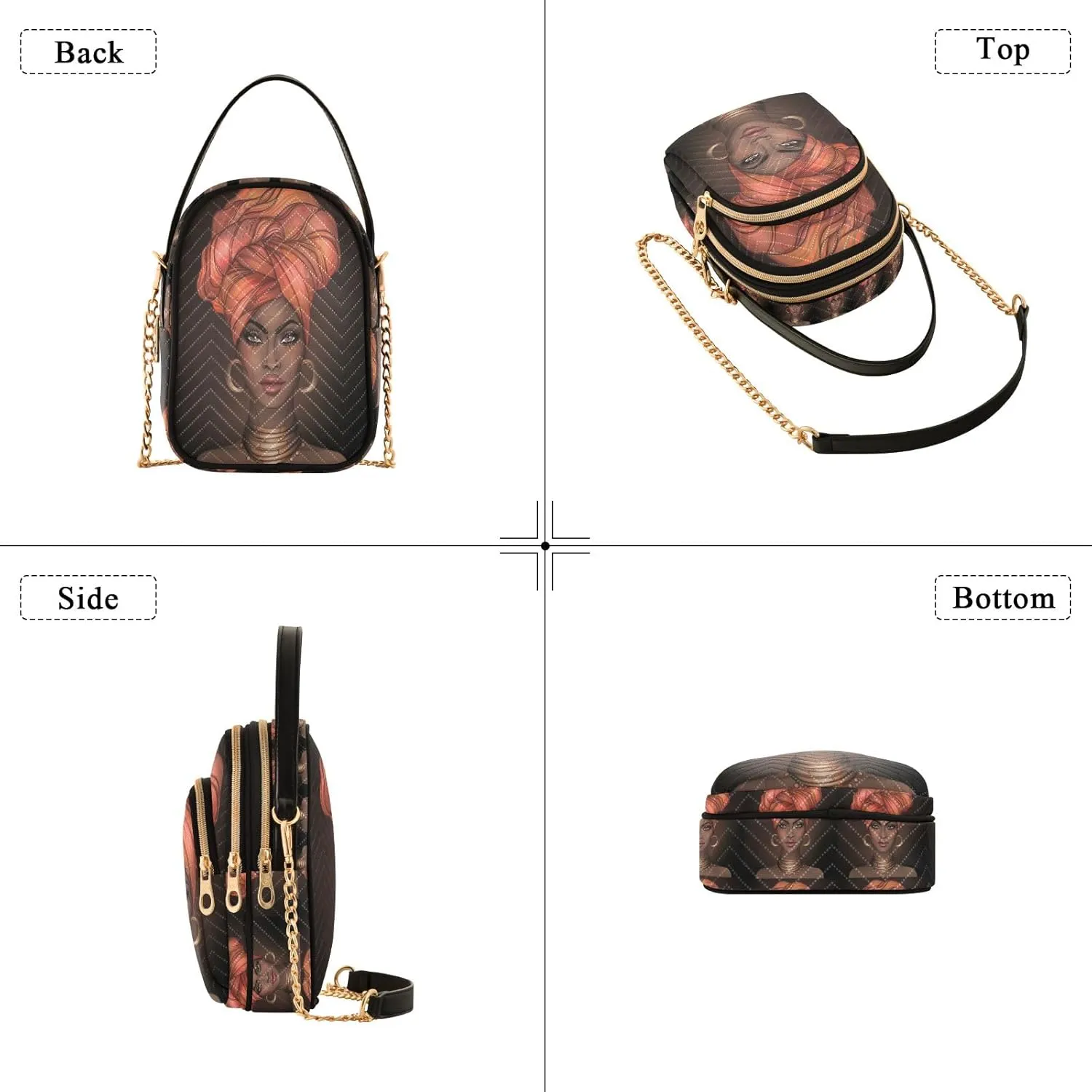 senya Pink Black Leopard Crossbody Handbags for Women Casual Leather Shoulder Phone Purse