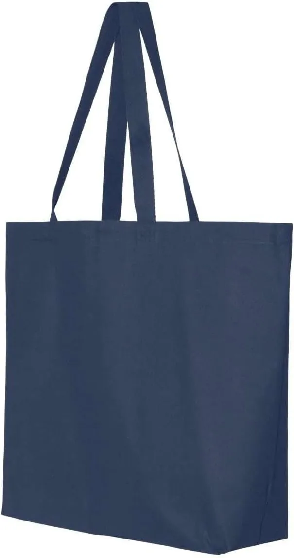 shop4ever Personalized Custom Design Your Own Jumbo Heavy Canvas Tote Reusable Shopping Bag