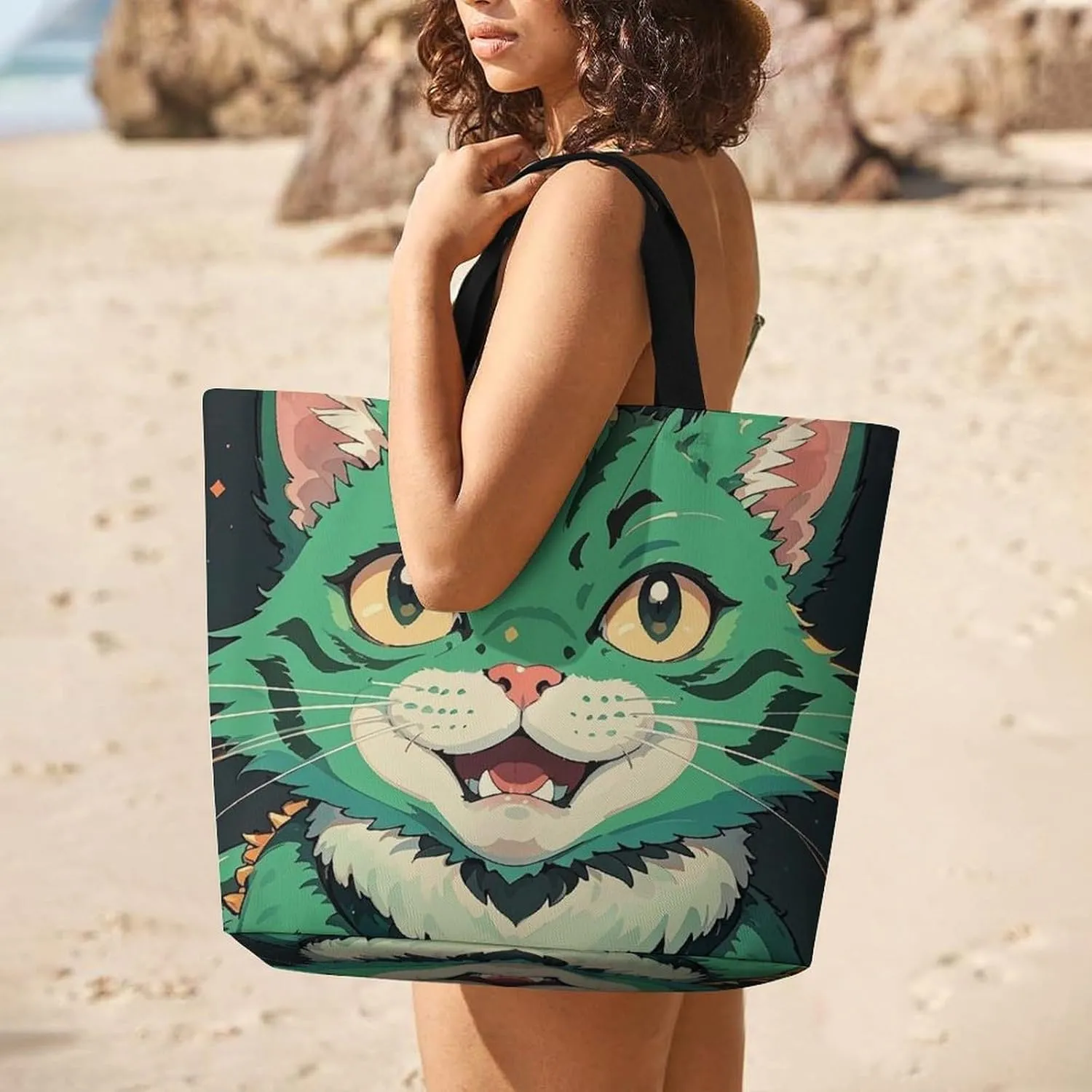 Shopping Bag for Women, Flag of Mexico Tote Bag, Large Capacity Shoulder Bags for Groceries Travel