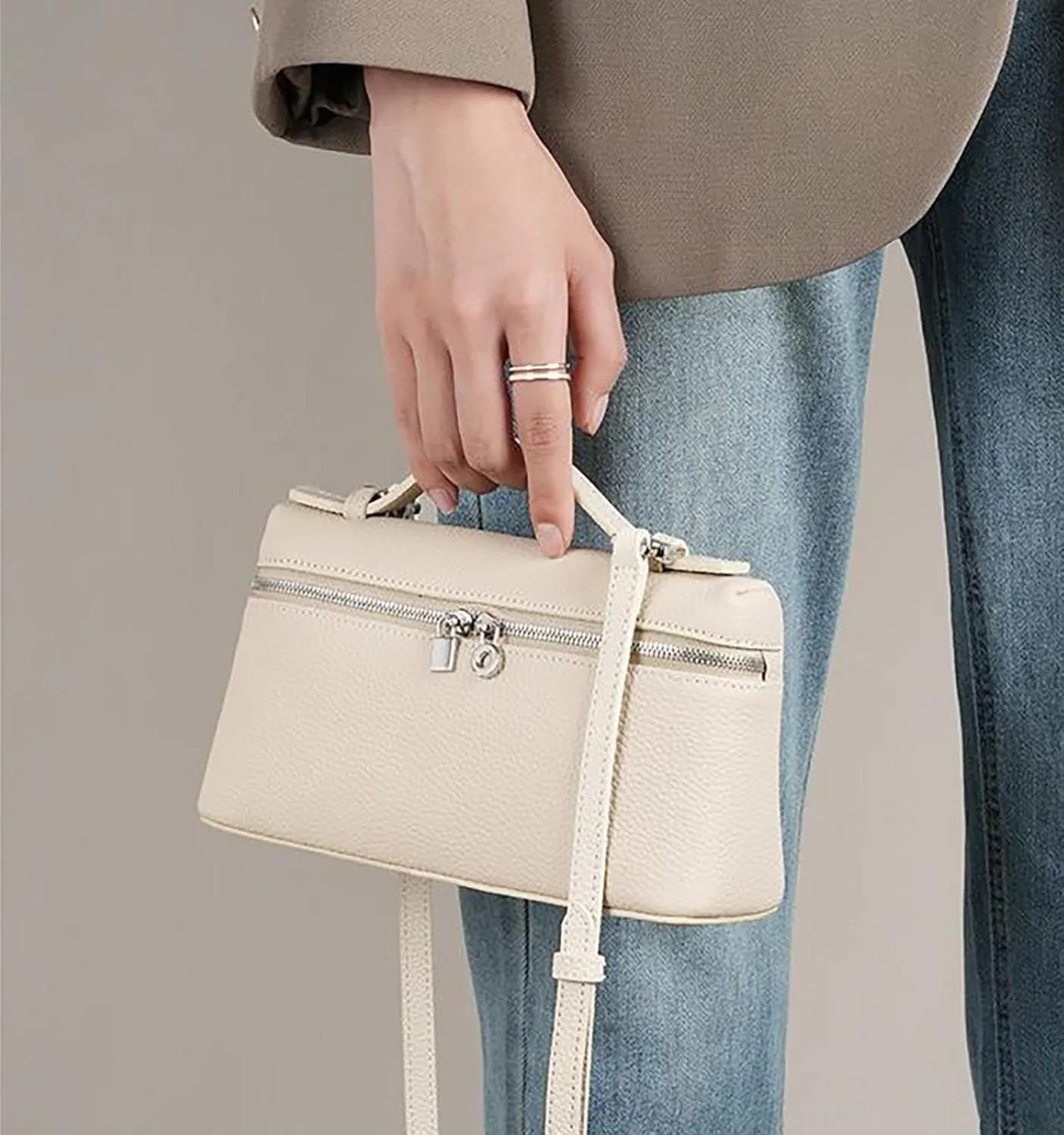 Shoulder Bag for Women Vegan Leather Hobo Bags Clutch Purse Tote HandBags Saddle Row Bag with Removable Strap