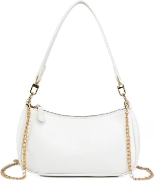 Shoulder Bag for Women with 2 Removable Straps and Zipper Closure Crossbody Bags Clutch Tote HandBags Purses