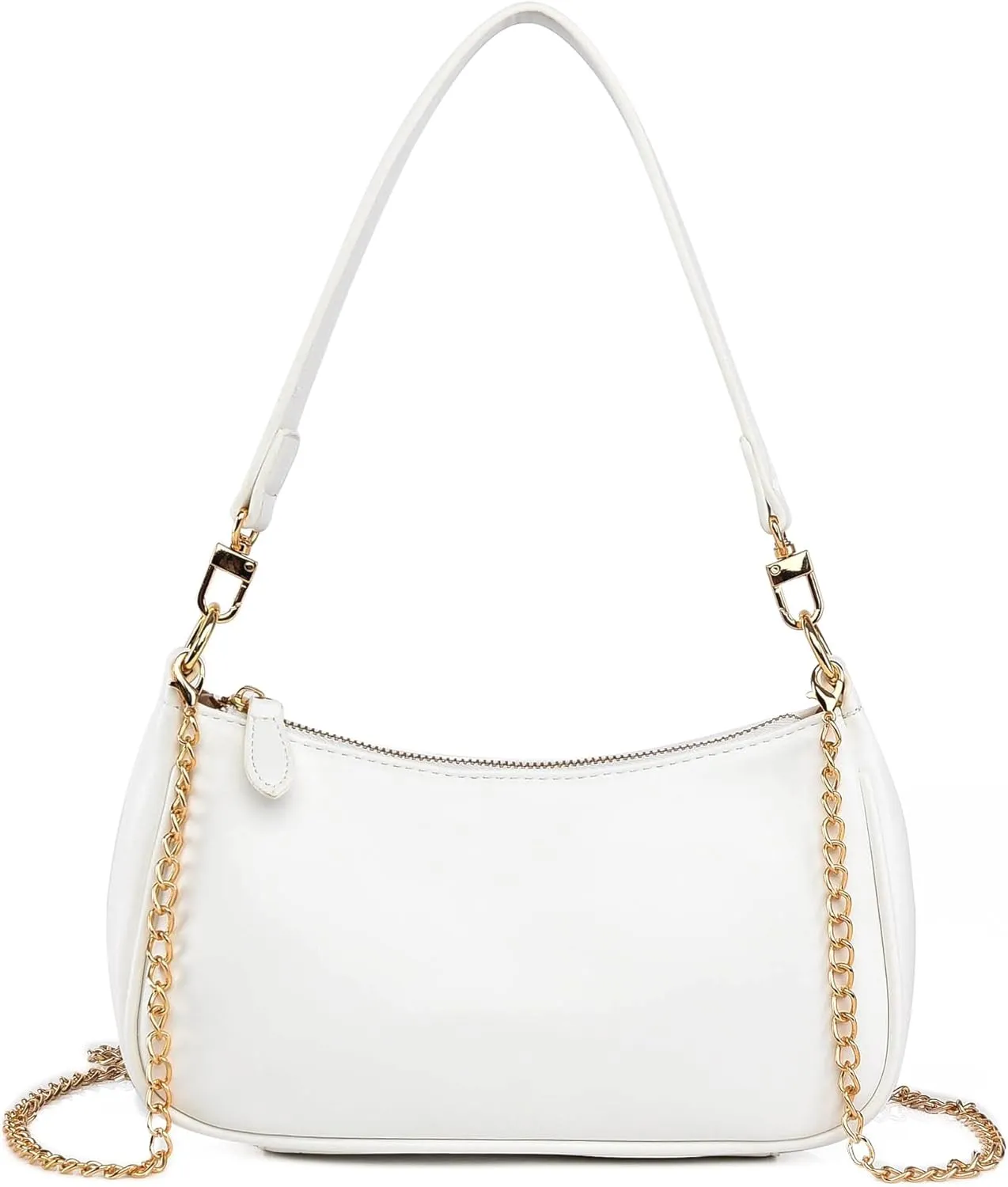 Shoulder Bag for Women with 2 Removable Straps and Zipper Closure Crossbody Bags Clutch Tote HandBags Purses