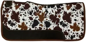 Showman 31" x 32" Nylon Cow Print Top Felt Bottom Saddle Pad