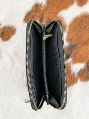 Showman Burgundy Southwest Design Wool Saddle Blanket Wallet