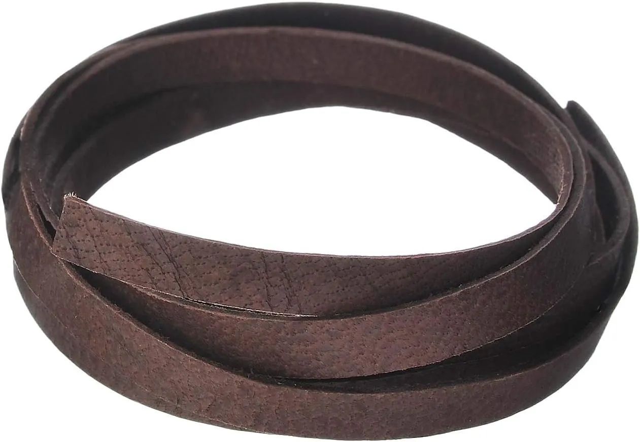 Silver Creek Leather Co Realeather Deerskin Leather Lace for Crafts and Jewelry Making, 3/16" x 50', Chocolate