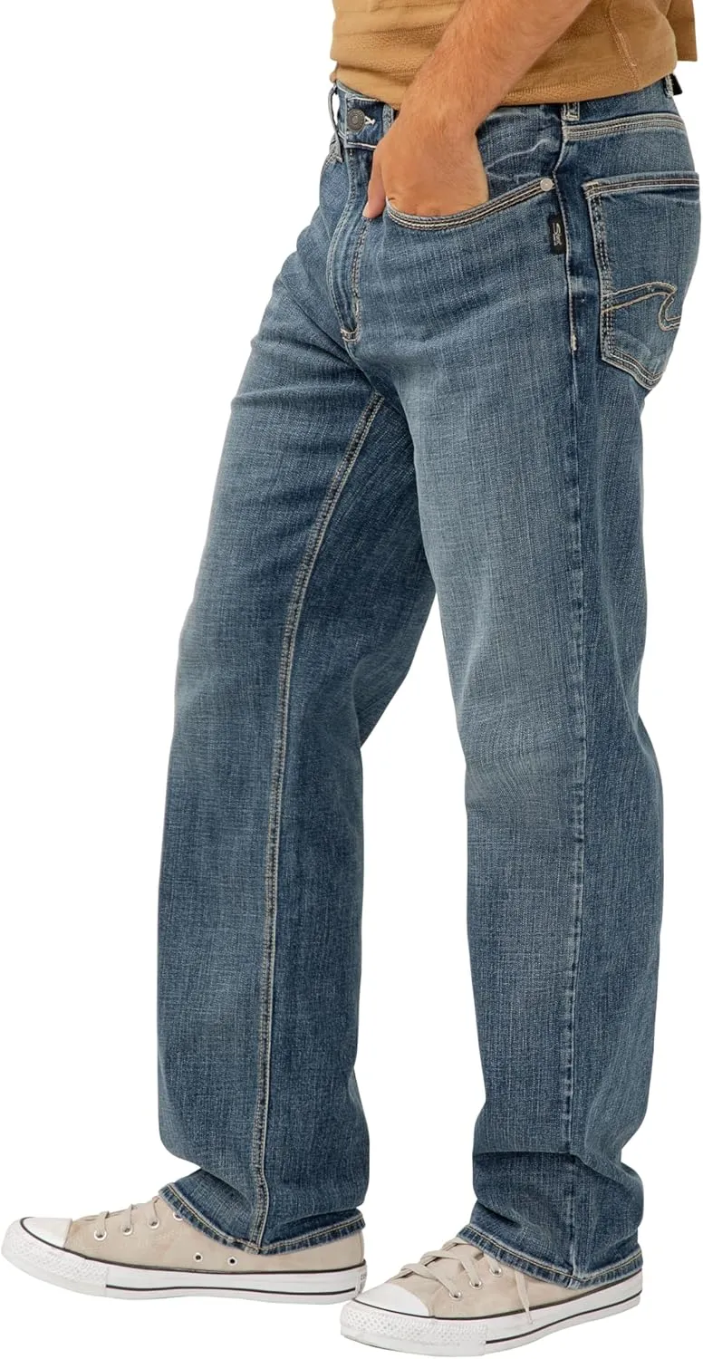 Silver Jeans Co. Men's Gordie Relaxed Fit Straight Leg Jeans
