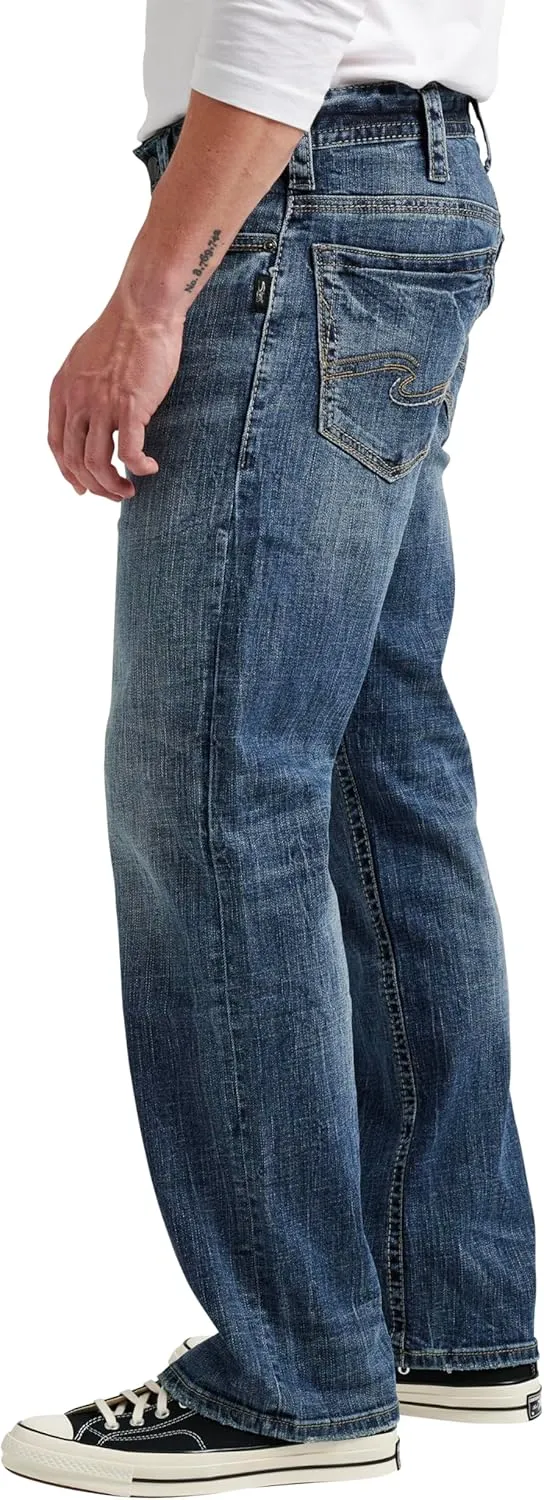 Silver Jeans Co. Men's Gordie Relaxed Fit Straight Leg Jeans